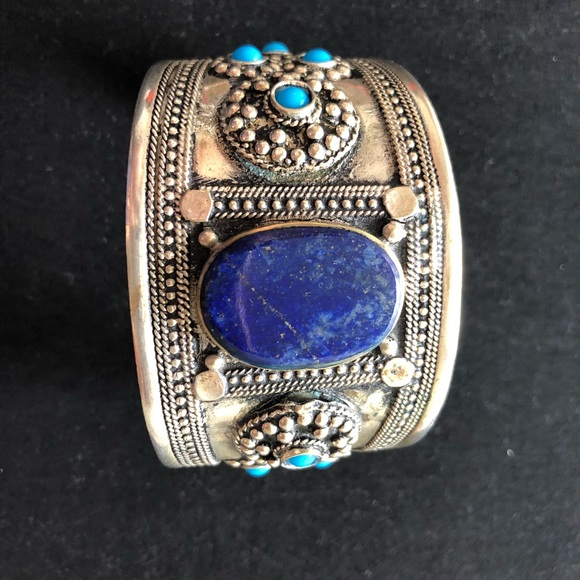 kuchi_jewels Jewelry - Labis lazuli afghan vintage cuff bracelet kuchi